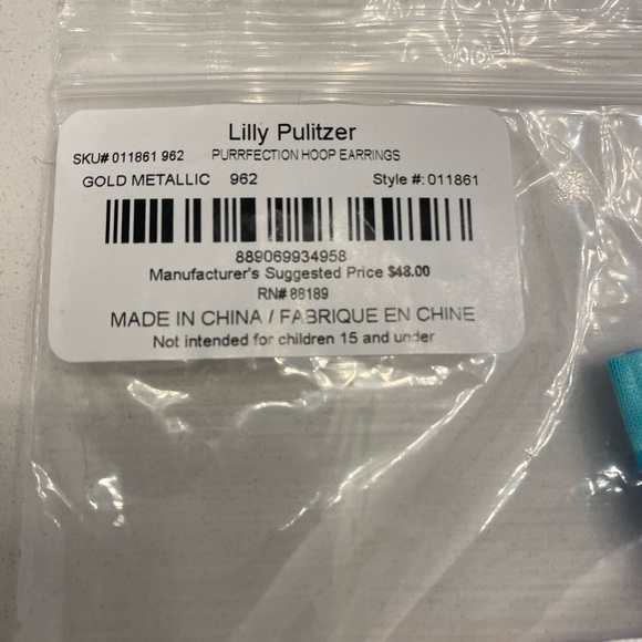 Lilly Pulitzer-PURRFECTION HOOP EARRINGS - Picture 7 of 7